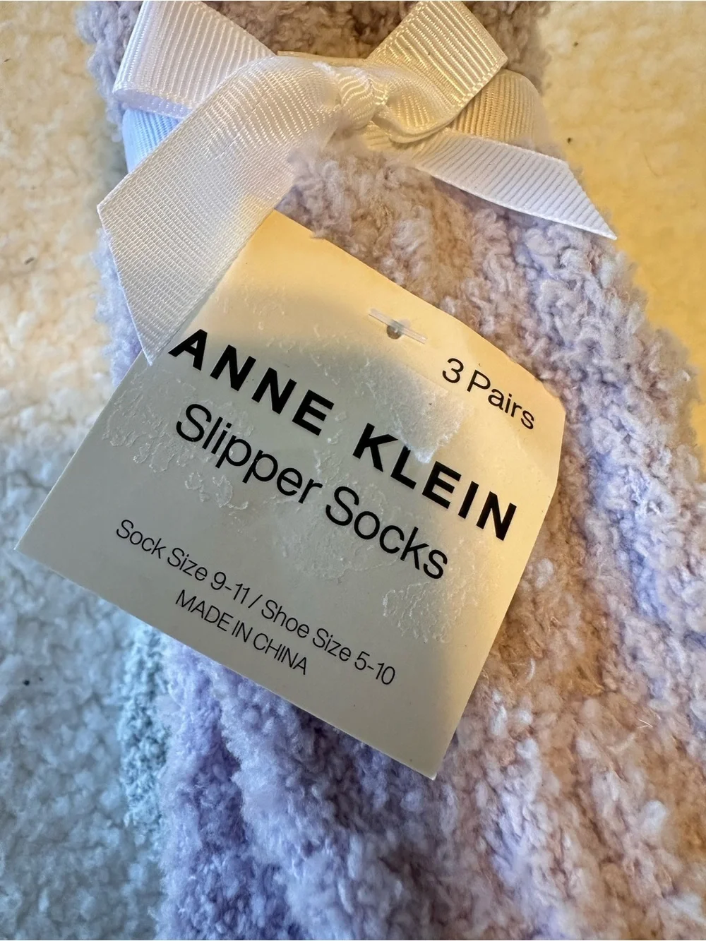 Anne Klein Plush Slipper Socks
